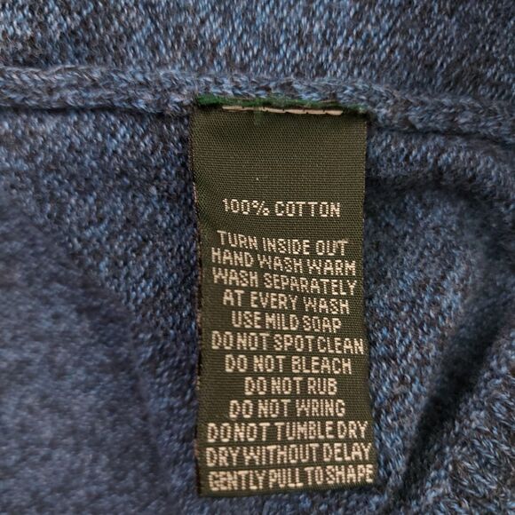 Rodd & Gunn Knit Kingsley Park Pullover Hoodie Mens Large Blue Cotton Soft - Picture 9 of 10